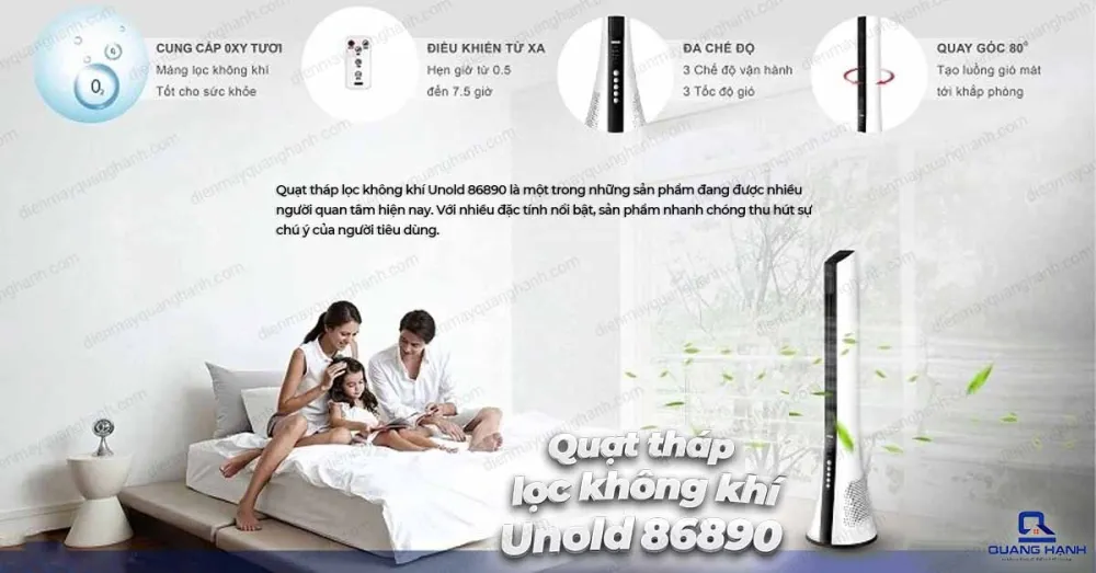 Quạt tháp lọc không khí Unold 86890