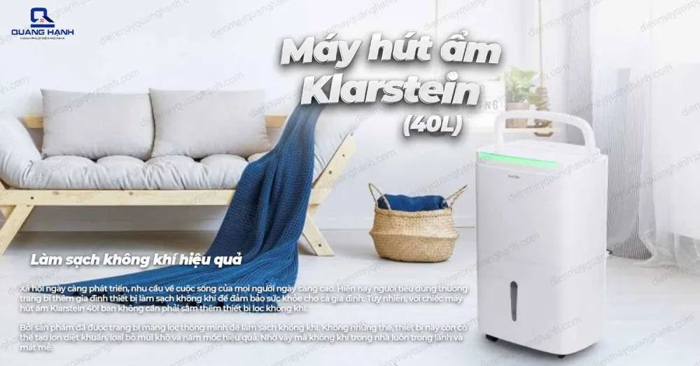 Máy Hút ẩm klarstein 40l