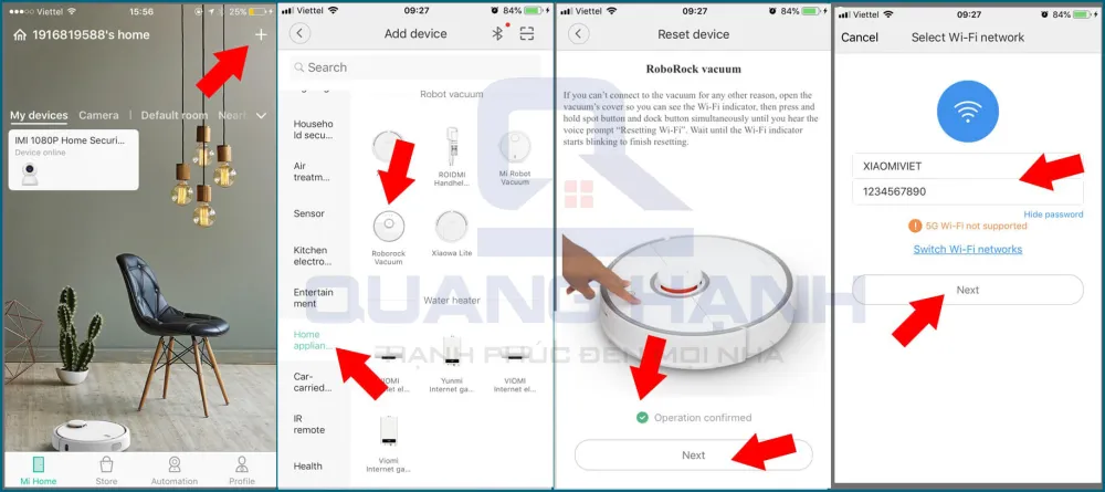 Xiaomi Mijia Gen 2 hướng dẫn sử dụng trên APP