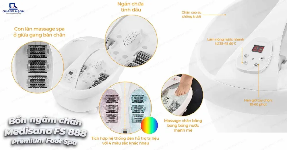 BỒN NGÂM CHÂN MASSAGER MEDISANA FS888