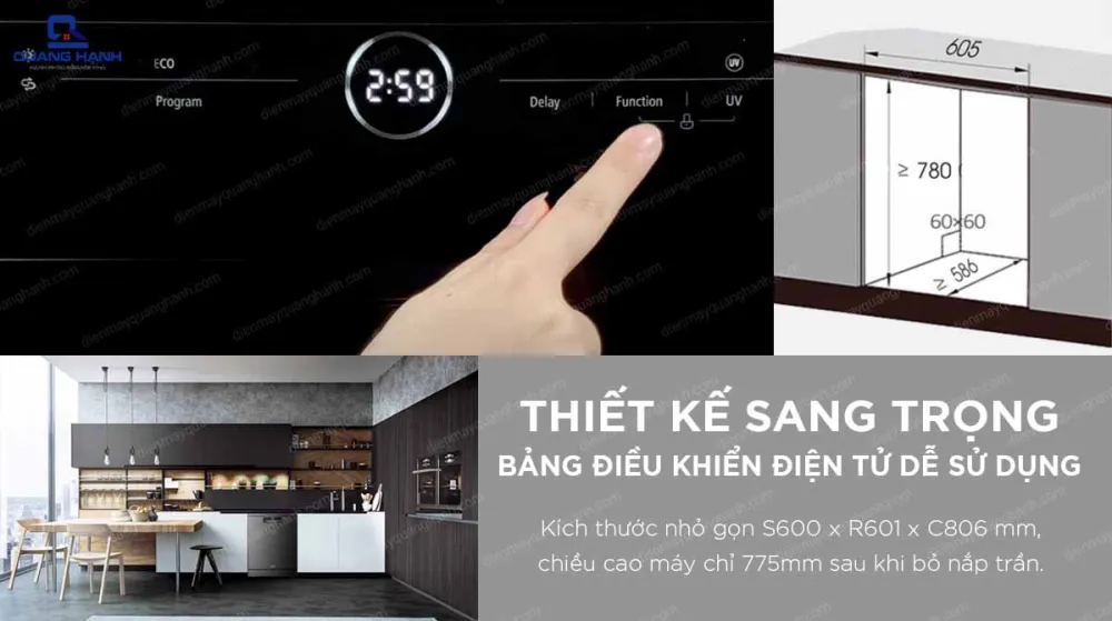 Texgio TG21H775B thiết kế sang trọng