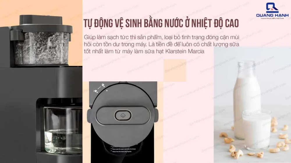 Tự động vệ sinh bằng nước ở nhiệt độ cao