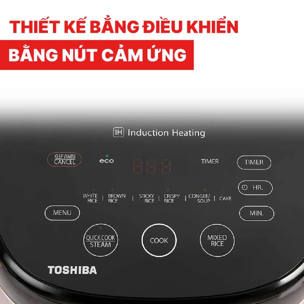 Nồi cơm điện cao tần Toshiba RC-10IX1PV dung tích 1 lít
