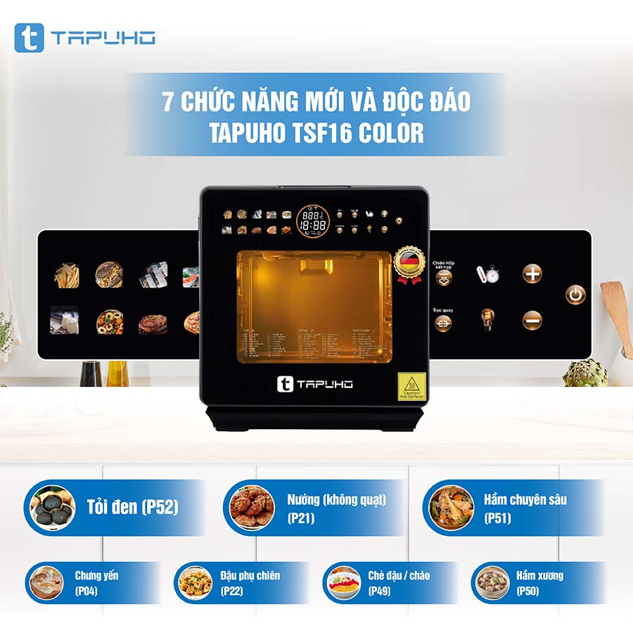 Nồi chiên hơi nước Tapuho TSF16 COLOR