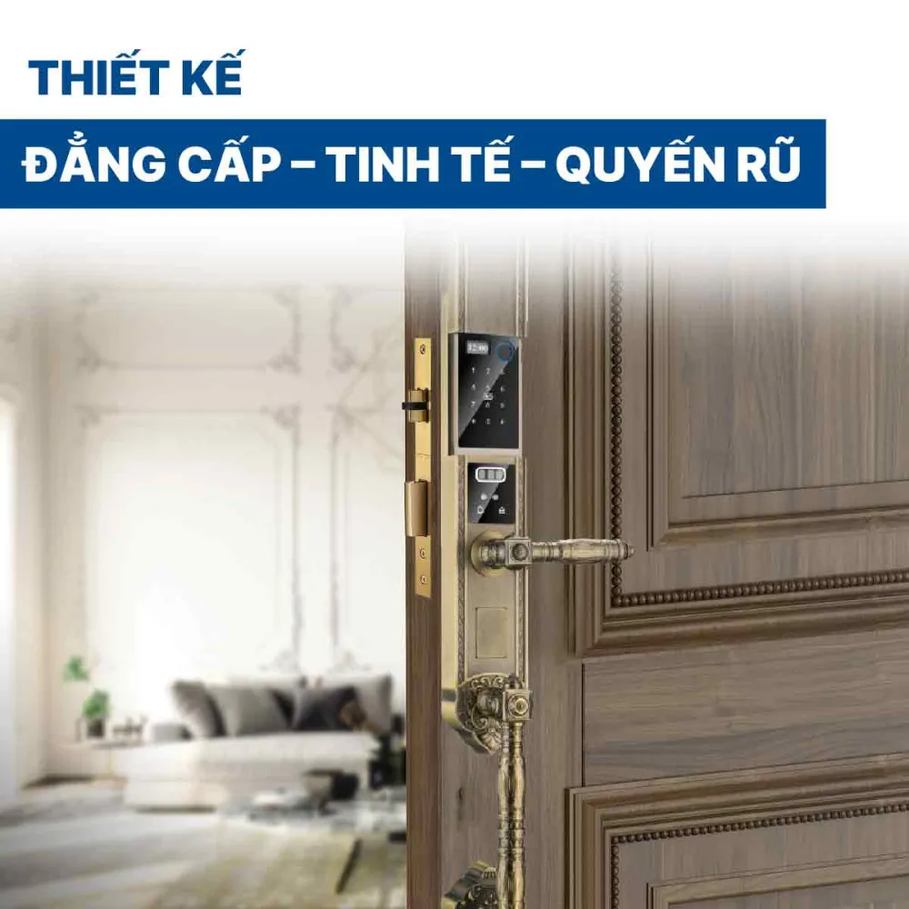 Khoá điện tử Hyundai đại sảnh HY-SLC8818 Bronze