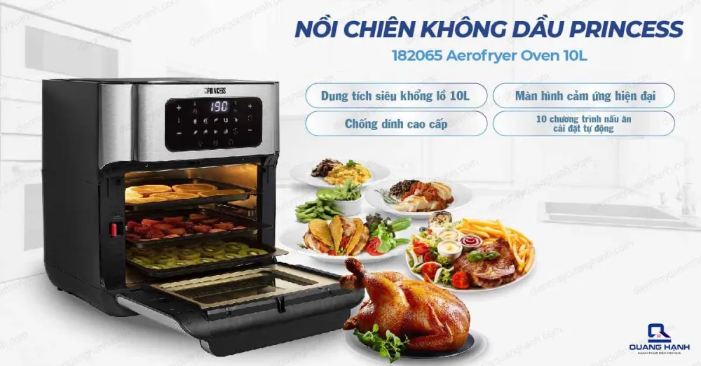 Nồi chiên không dầu Princess 182065 10 lít