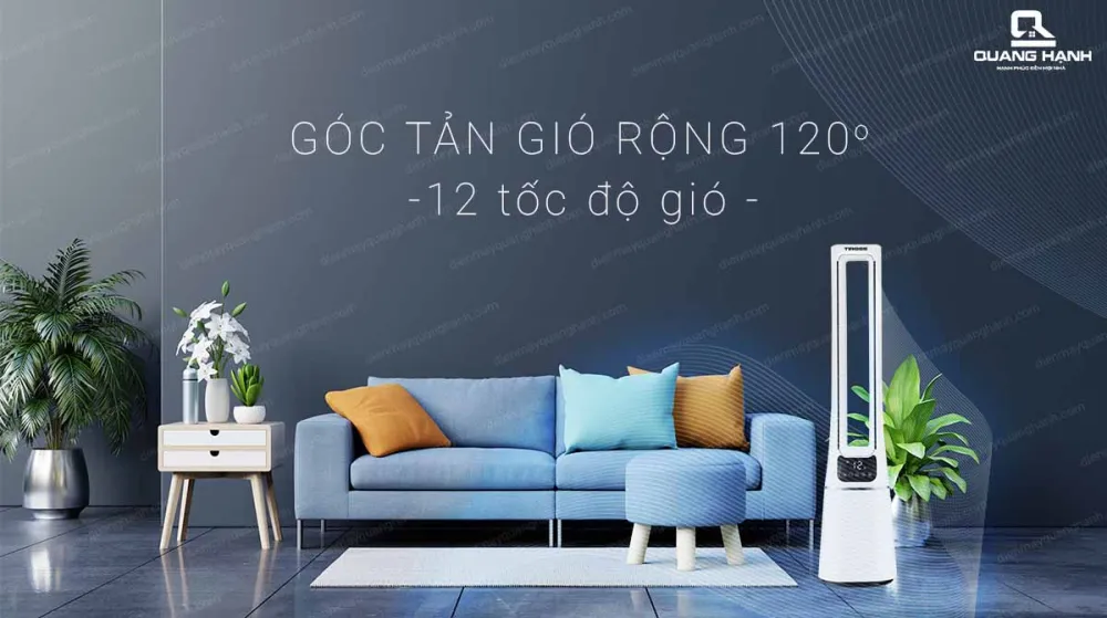 Quạt tháp không cánh Tiross TS9175 tản rộng làm mát nhanh chóng