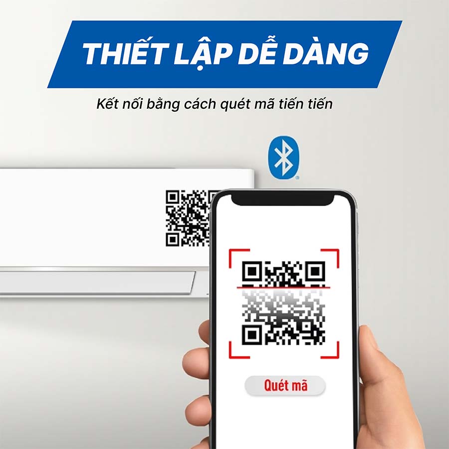 Điều hòa Panasonic kết nối dễ dàng với điện thoại