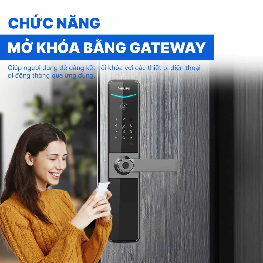 Khóa cửa thông minh Philips DDL610-5HBS