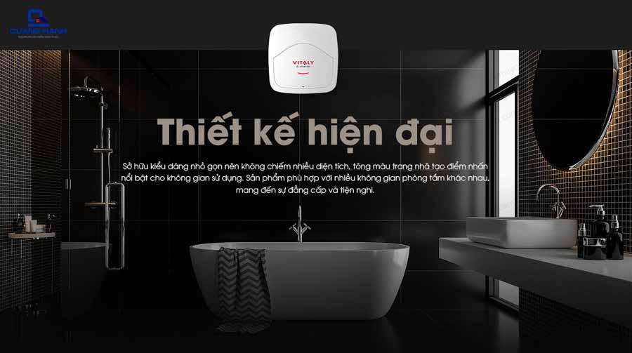 Bình nước nóng Ariston Vitaly thiết kế hiện đại