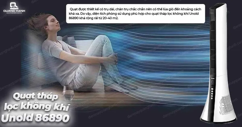 Quạt tháp lọc không khí Unold 86890