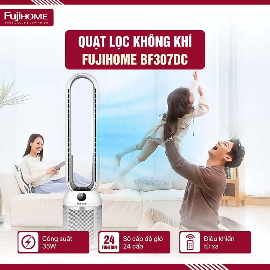 Quạt lọc không khí Fujihome BF307DC