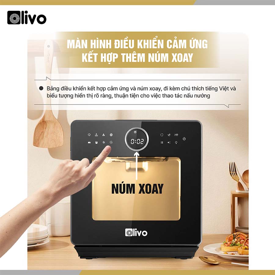 Nồi Chiên Hơi Nước OLIVO SF16 PRO
