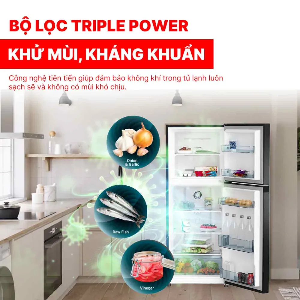Tủ lạnh Hitachi Inverter 240 lít HRTN5255MFUVN