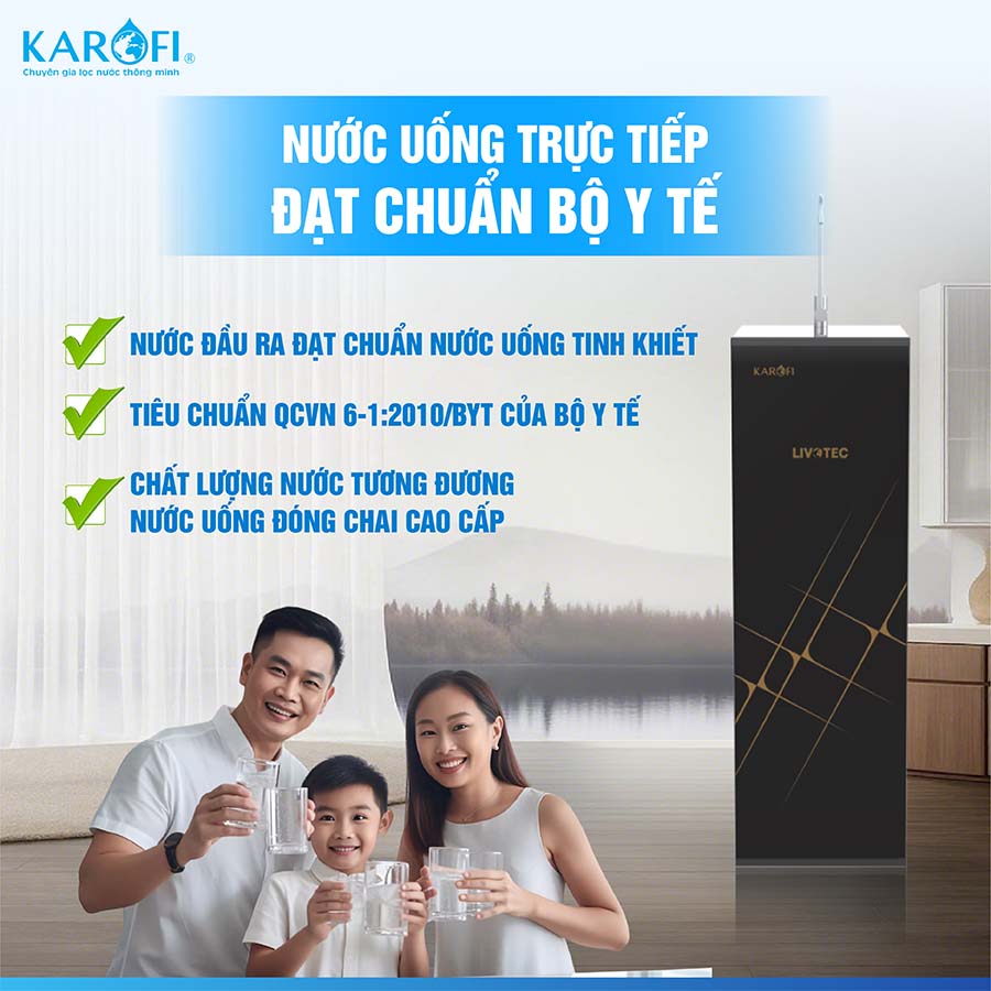 Máy lọc nước RO Karofi Livotec 606