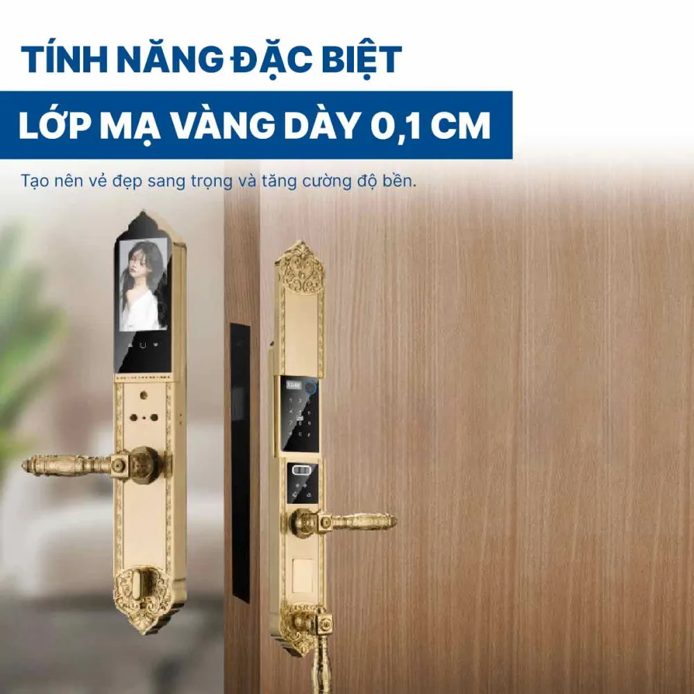 Khoá điện tử Hyundai đại sảnh HY-SLC8818 Gold