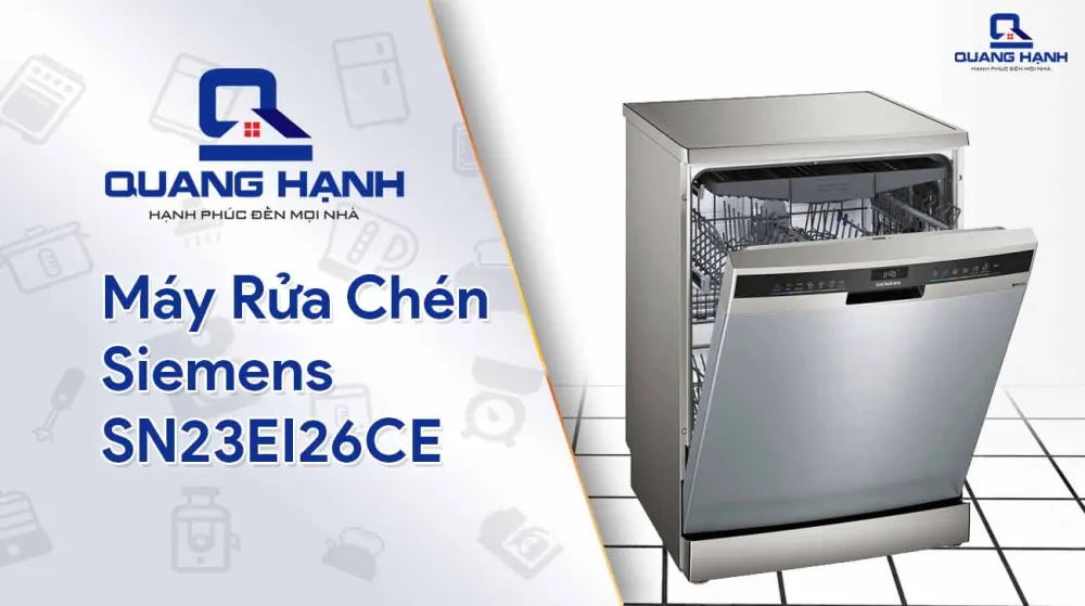 Siemens SN23El26CE kiểu dáng hiện đại, thiết kế an toàn, tiện lợi