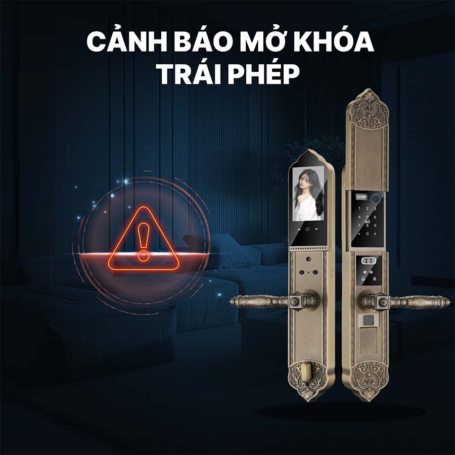 Khóa cửa điện tử Hyundai đại sảnh HY-SLC8817 Bronze