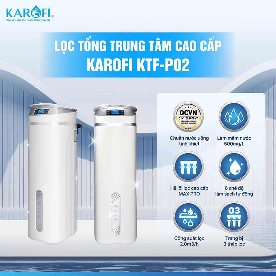 Lọc tổng trung tâm cao cấp Karofi KTF-P02