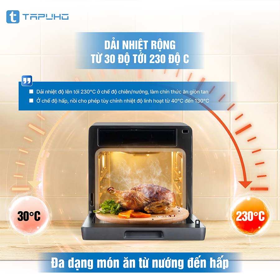 Nồi chiên hơi nước Tapuho TSF16 COLOR