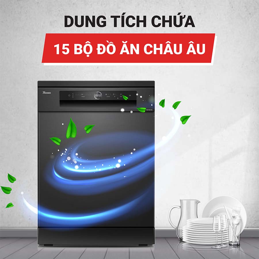 Máy rửa bát 15 bộ Texgio TGF3815B