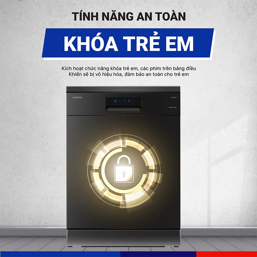Máy rửa bát 14 bộ Hafele HDW-F602TB 535.29.552