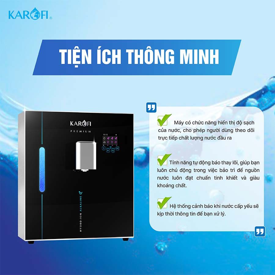 Máy lọc nước Hydro-ion kiềm Karofi KAE-S18