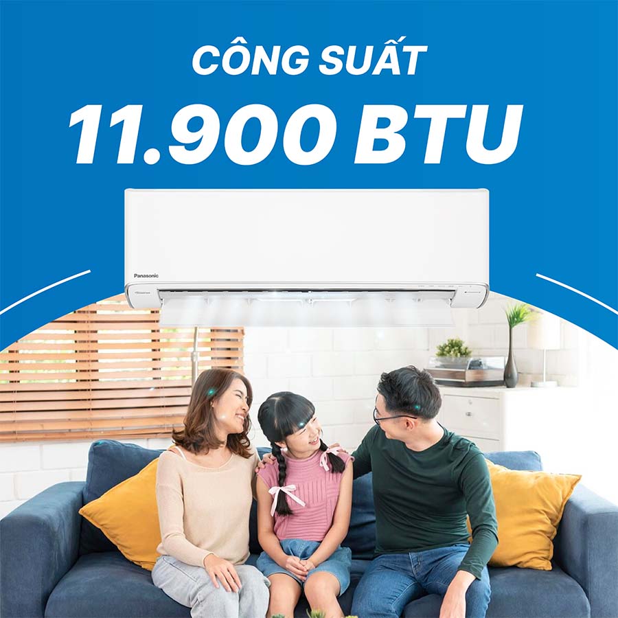 Điều hòa Panasonic CU/CS-XU12ZKH-8 có công suất làm lạnh 12000 BTU