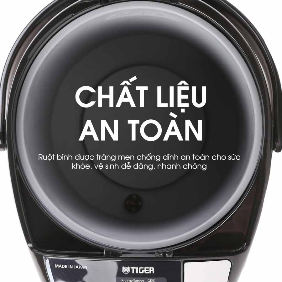 Bình thủy điện Tiger PDU-A50W chất liệu an toàn
