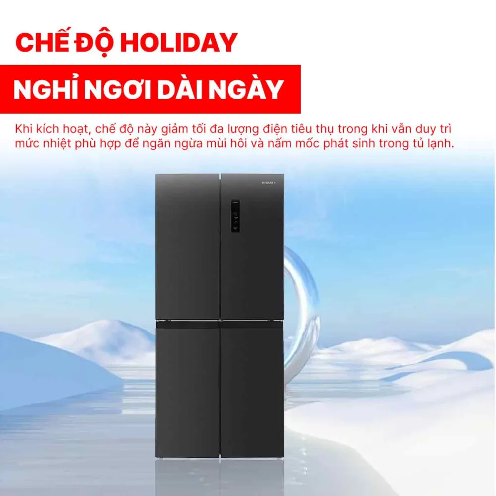 Tủ lạnh Hitachi Inverter 466 lít Multi Door HR4N7522DSDXVN