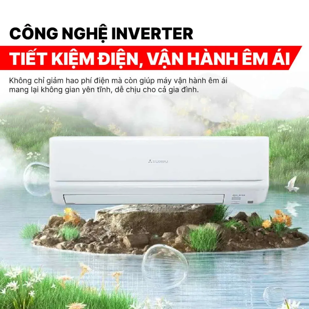 Điều hòa Mitsubishi Heavy 9000BTU 2 chiều inverter SRK/SRC25ZSPS-W5
