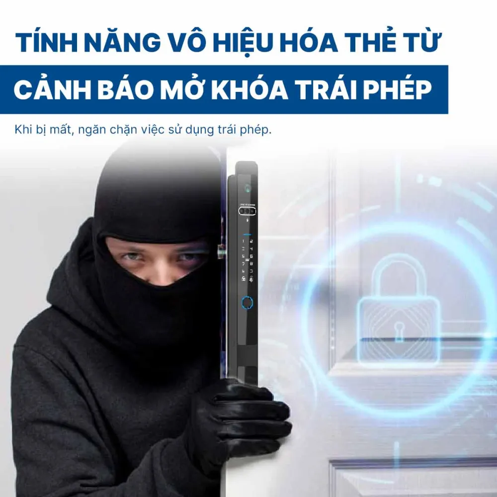 Khoá điện tử Hyundai cửa nhôm HY-SLS005F Black