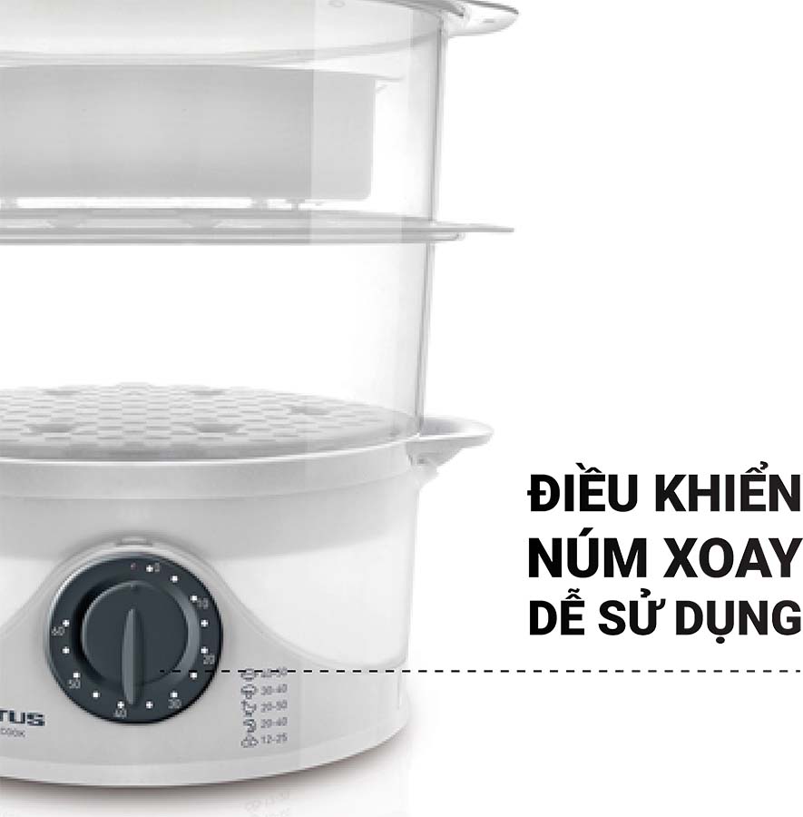 Nồi hấp điện bằng hơi nước Taurus Salute Cook