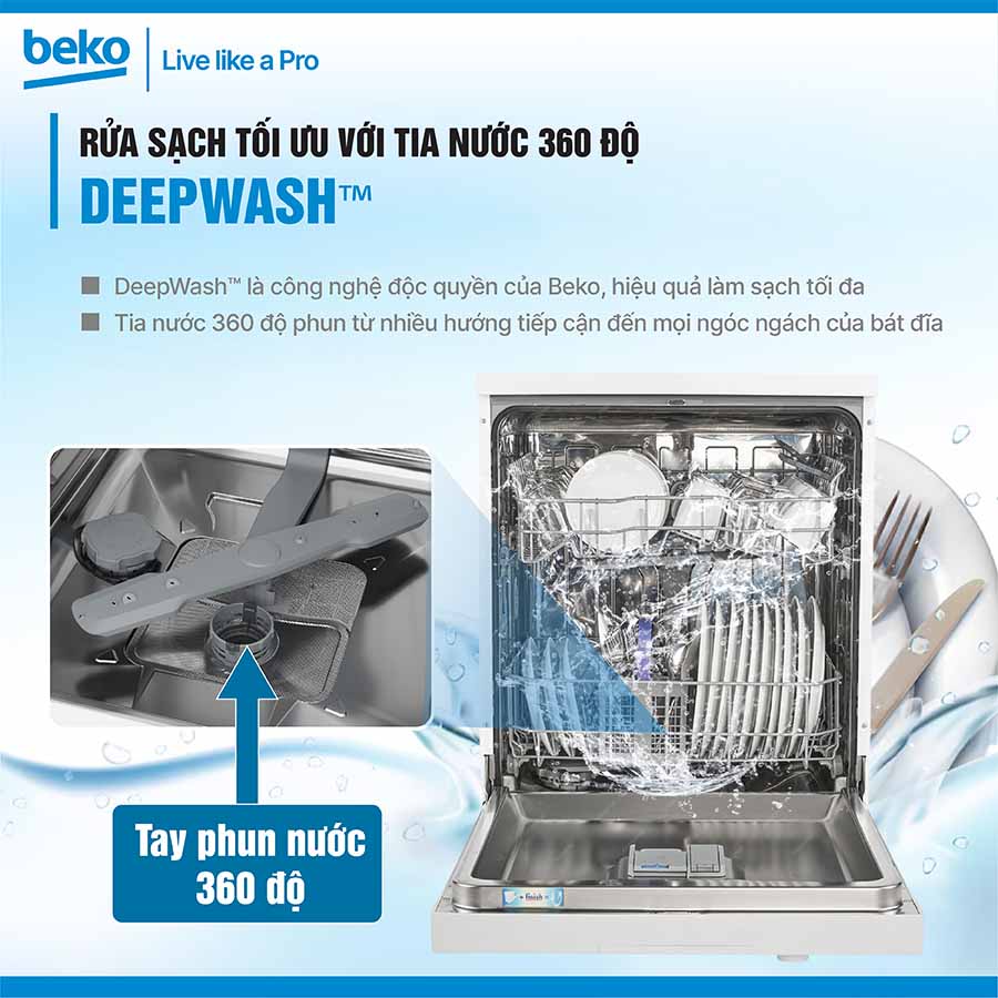 Máy rửa bát Beko DVN05320W