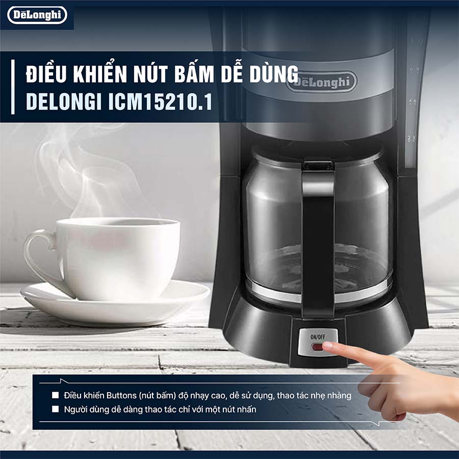 Máy pha cà phê nhỏ giọt Delongi ICM15210.1