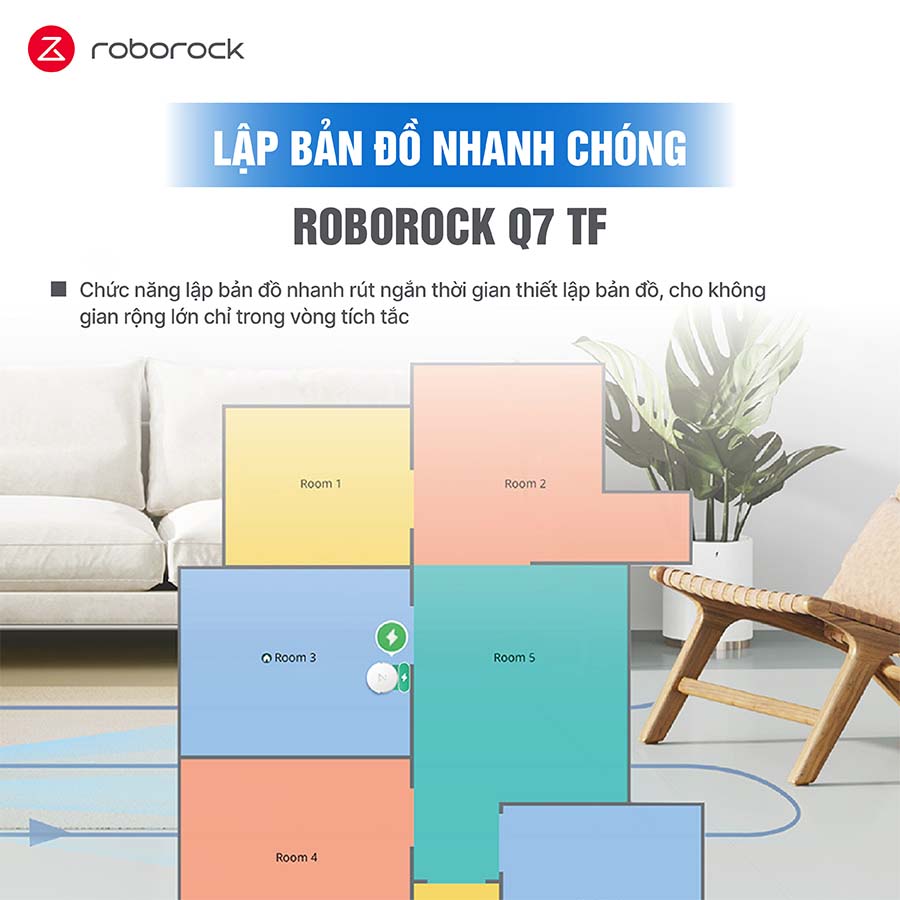 Robot hút bụi lau nhà Roborock Q7TF
