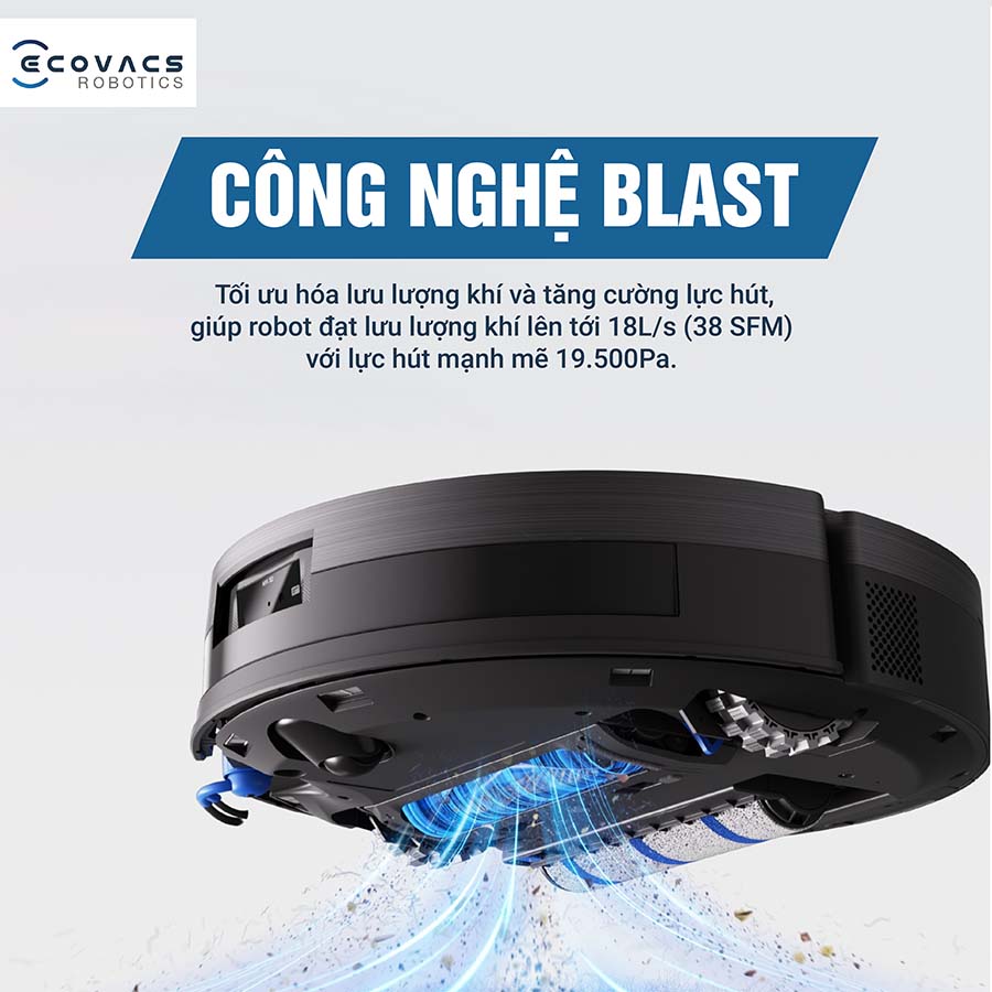 Robot hút bụi lau nhà Ecovacs Deebot X11 OmniCyclone