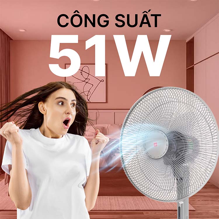 Quạt đứng KDK M40K có điều khiển từ xa