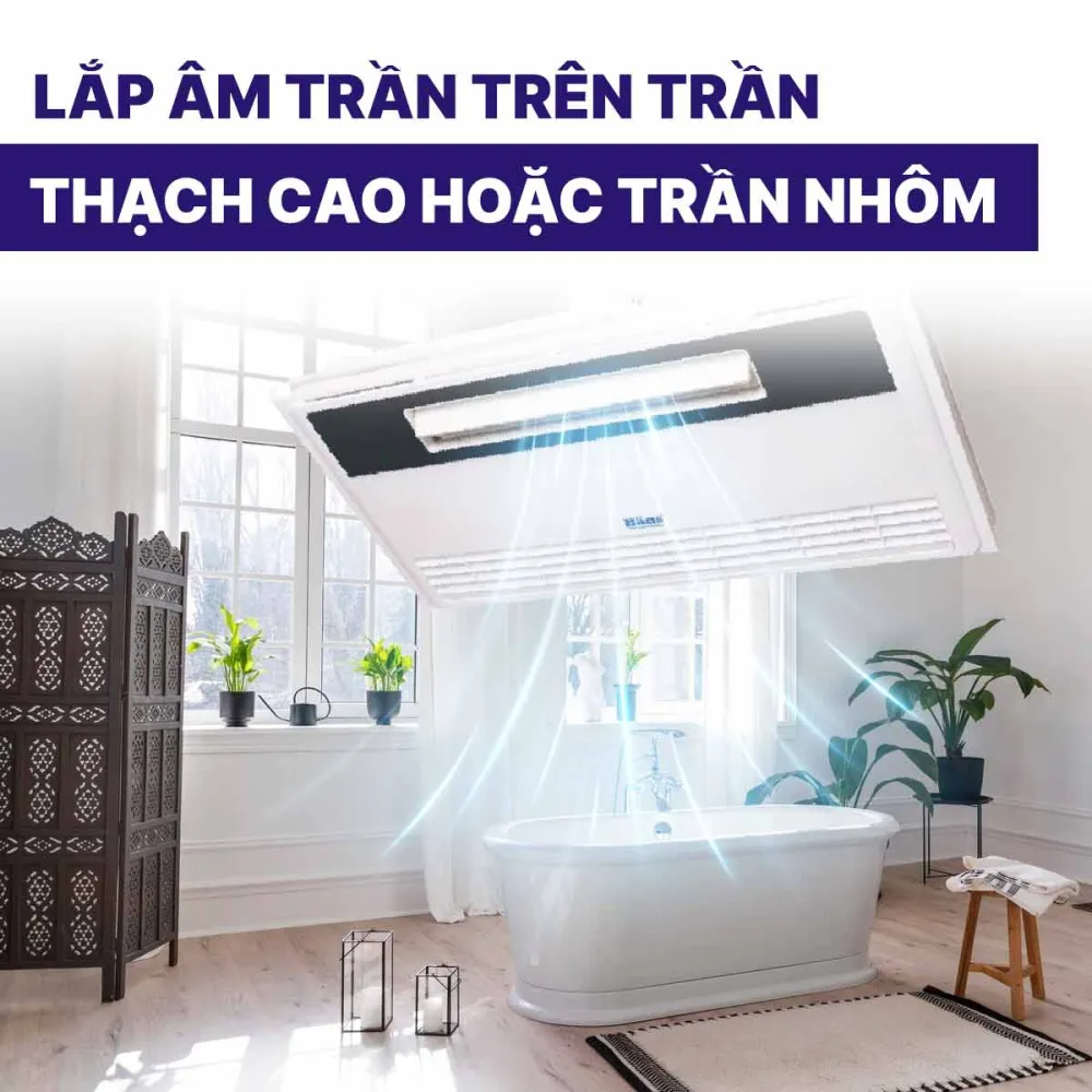 Quạt mát âm trần điều khiển Hans H20R
