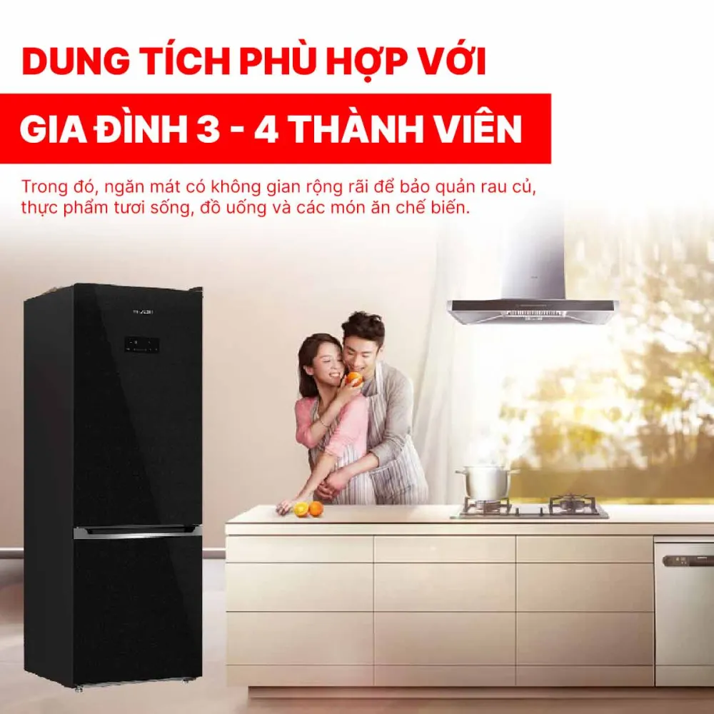 Tủ lạnh Hitachi Inverter 323 lít HRBN6340DGBKVN