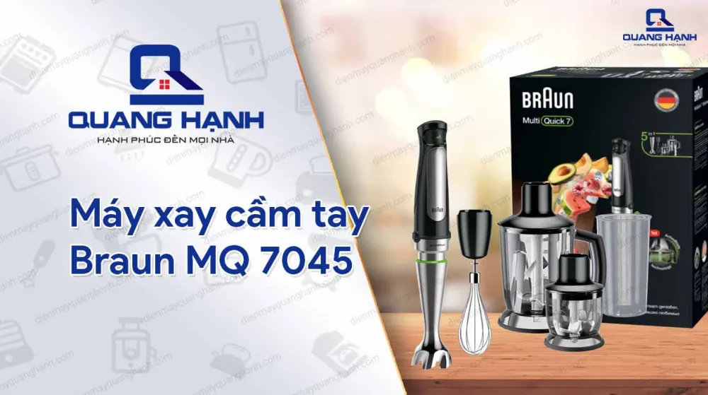 Máy xay cầm tay Braun MQ 7045 xay nhanh mọi nguyên liệu
