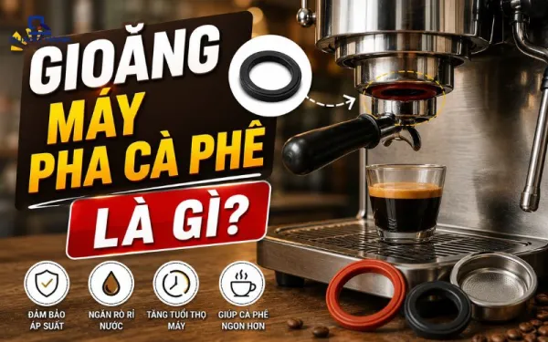 Tìm hiểu về gioăng máy pha cà phê: Cấu tạo, công dụng và cách thay