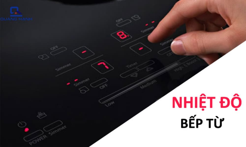 Điều chỉnh nhiệt độ bếp từ
