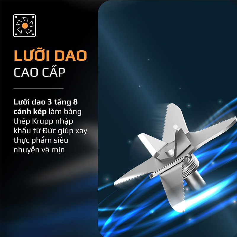 Lưỡi dao cao cấp làm bằng thép Krupp