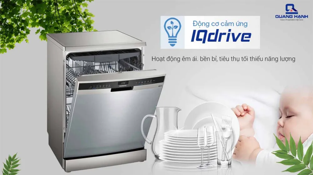 Siemens SN23EI26CE trang bị động cơ IQDrive bền bỉ, êm ái