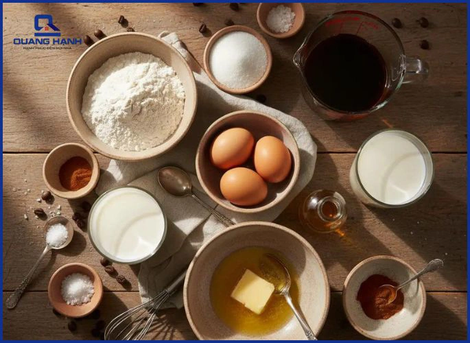 Chuẩn bị nguyên liệu làm bánh gan bằng lò nướng