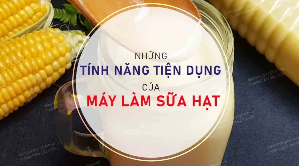 Những tính năng tiện dụng của máy làm sữa hạt