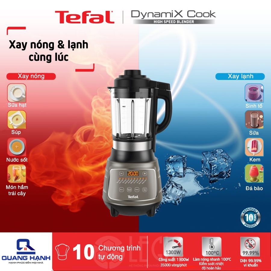 Chức năng nấu của máy làm sữa hạt Tefal