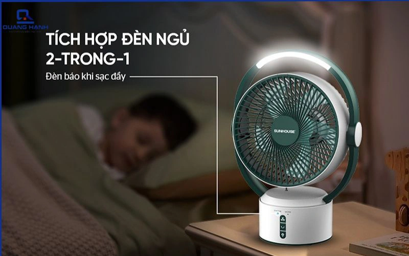 quạt tích điện sunhouse có tốt không