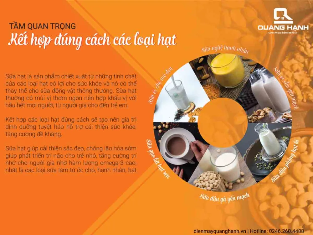 Tổng thức làm sữa hạt thơm ngon